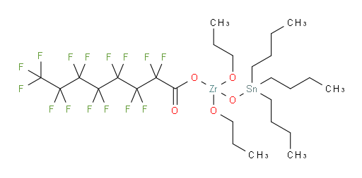 ((2,2,3,3,4,4,5,5,6,6,7,7,8,8,8-pentadecafluorooctanoyl)oxy)dipropoxy((tributylstannyl)oxy)zirconium