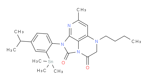 5-butyl-1-(4-isopropyl-2-(trimethylstannyl)phenyl)-7-methyl-4,5-dihydro-1H-1,2a,5,8-tetraazaacenaphthylene-2,3-dione