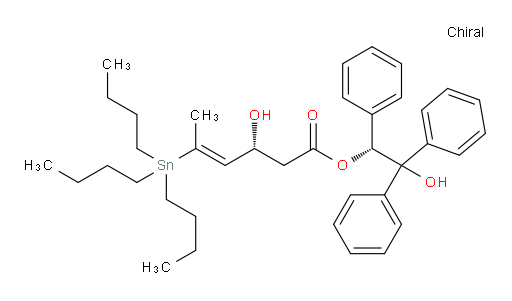 (R,E)-(R)-2-hydroxy-1,2,2-triphenylethyl 3-hydroxy-5-(tributylstannyl)hex-4-enoate
