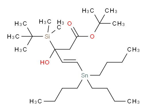 (E)-叔丁基 3-(叔丁基二甲基硅烷基)-3-羟基-5-(三丁基锡基)戊-4-烯酸酯