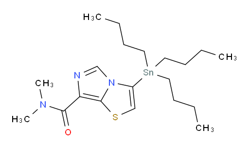 N,N-二甲基-3-(三丁基锡基)咪唑并[5,1-b]噻唑-7-甲酰胺