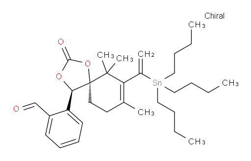 2-((4R,5S)-6,6,8-三甲基-2-氧代-7-(1-(三丁基锡基)乙烯基)-1,3-二氧杂螺[4.5]癸-7-烯-4-基)苯甲醛