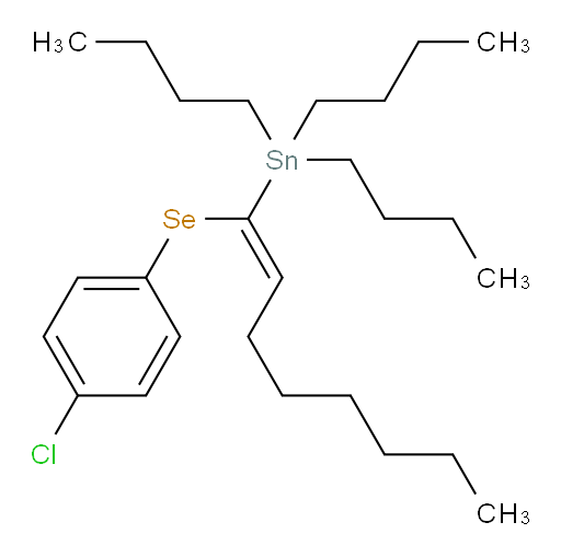 (E)-三丁基(1-((4-氯苯基)硒基)辛-1-烯-1-基)锡烷