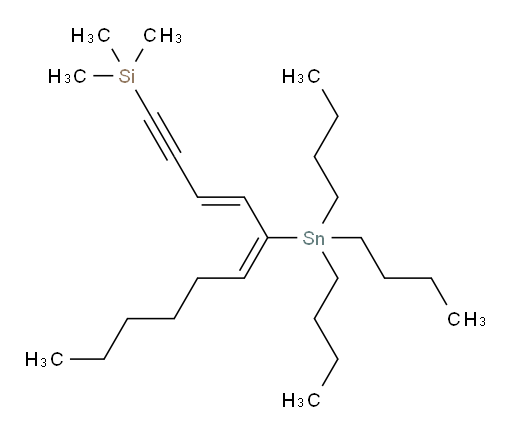 三甲基((3E,5E)-5-(三丁基锡基)十一-3,5-二烯-1-炔-1-基)硅烷
