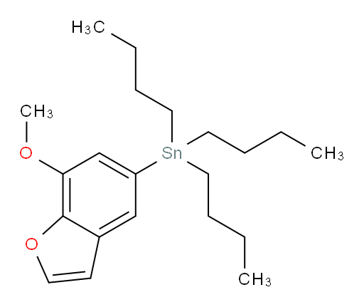三丁基(7-甲氧基苯并呋喃-5-基)锡烷