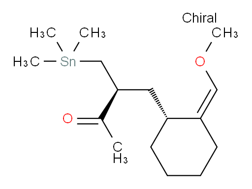 (S)-4-((R,Z)-2-(甲氧基亚甲基)环己基)-3-((三甲基锡基)甲基)丁-2-酮