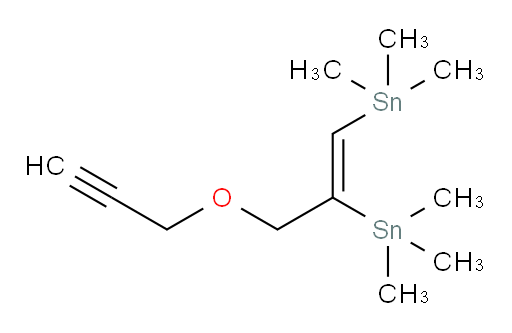 (Z)-(3-(prop-2-yn-1-yloxy)prop-1-ene-1,2-diyl)bis(trimethylstannane)