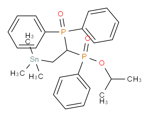 异丙基 (1-(二苯基磷酰基)-2-(三甲基锡基)乙基)(苯基)亚膦酸盐