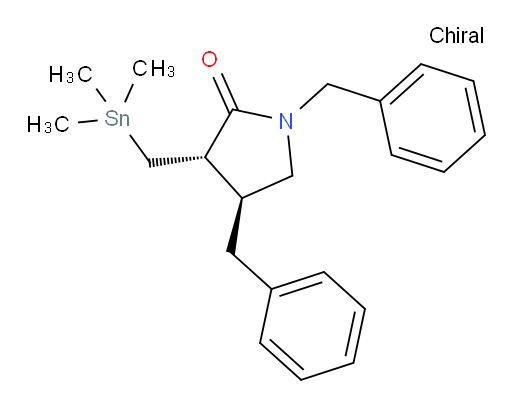 (3S,4S)-1,4-二苄基-3-((三甲基锡基)甲基)吡咯烷-2-酮