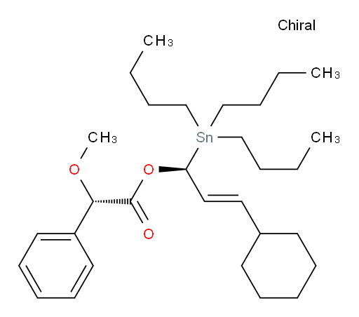 (S)-(S,E)-3-环己基-1-(三丁基锡基)烯丙基 2-甲氧基-2-苯基乙酸酯