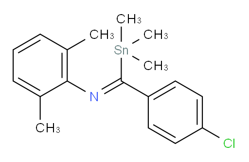 (Z)-N-((4-氯苯基)(三甲基锡基)亚甲基)-2,6-二甲基苯胺