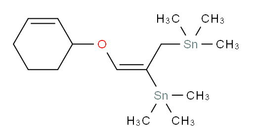 (E)-(3-(环己-2-烯-1-氧基)丙-2-烯-1,2-二基)双(三甲基锡烷)