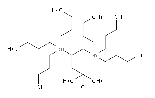 (E)-(4,4-二甲基戊-2-烯-1,2-二基)双(三丁基锡烷)
