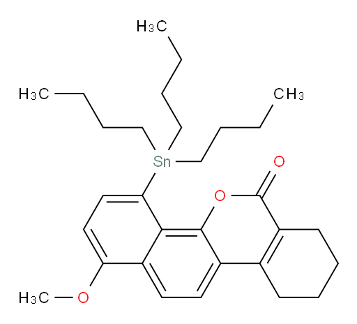 1-甲氧基-4-(三丁基锡基)-7,8,9,10-四氢-6H-二苯并[c,h]苯并吡喃-6-酮