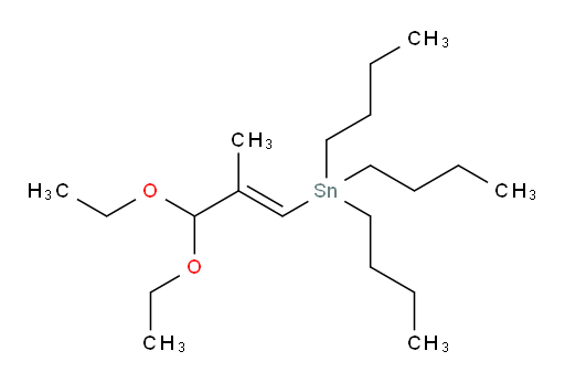 (E)-tributyl(3,3-diethoxy-2-methylprop-1-en-1-yl)stannane