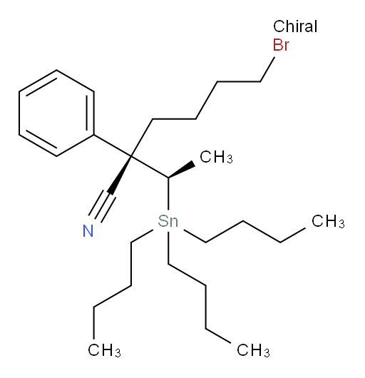 (S)-6-溴-2-苯基-2-((R)-1-(三丁基锡基)乙基)己烷氰基
