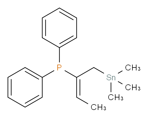 (E)-diphenyl(1-(trimethylstannyl)but-2-en-2-yl)phosphine