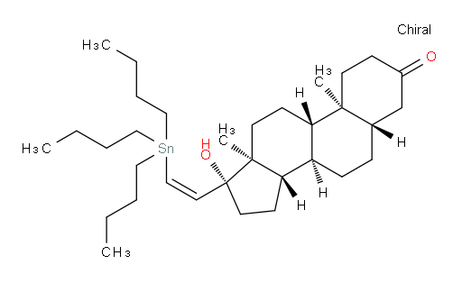 (5S,8R,9S,10S,13S,14S,17R)-17-hydroxy-10,13-dimethyl-17-((Z)-2-(tributylstannyl)vinyl)tetradecahydro-1H-cyclopenta[a]phenanthren-3(2H)-one