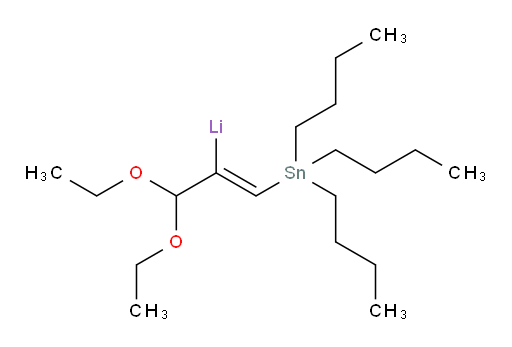 (E)-(3,3-diethoxy-1-(tributylstannyl)prop-1-en-2-yl)lithium