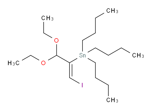 (Z)-三丁基(3,3-二乙氧基-1-碘丙-1-烯-2-基)锡烷