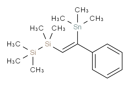 (Z)-1,1,1,2,2-五甲基-2-(2-苯基-2-(三甲基锡基)乙烯基)二硅烷