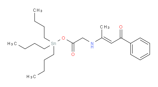(E)-tributylstannyl 2-((4-oxo-4-phenylbut-2-en-2-yl)amino)acetate