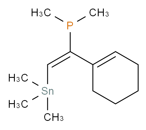 (E)-(1-(环己-1-烯-1-基)-2-(三甲基锡基)乙烯基)二甲基膦