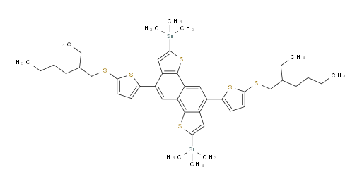 (5,10-bis(5-((2-ethylhexyl)thio)thiophen-2-yl)naphtho[1,2-b:5,6-b']dithiophene-2,7-diyl)bis(trimethylstannane)