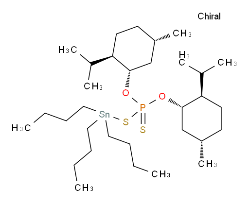 O,O-bis((1S,2R,5S)-2-isopropyl-5-methylcyclohexyl) S-(tributylstannyl) phosphorodithioate