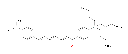 (2E,4E,6E)-7-(4-(dimethylamino)phenyl)-1-(4-(tributylstannyl)phenyl)hepta-2,4,6-trien-1-one