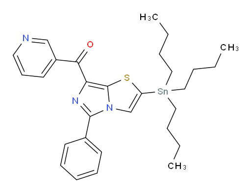 (5-苯基-2-(三丁基锡基)咪唑并[5,1-b]噻唑-7-基)(吡啶-3-基)甲酮