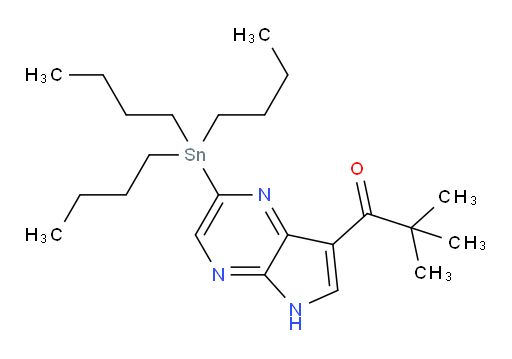 2,2-二甲基-1-(2-(三丁基锡基)-5H-吡咯并[2,3-b]吡嗪-7-基)丙-1-酮