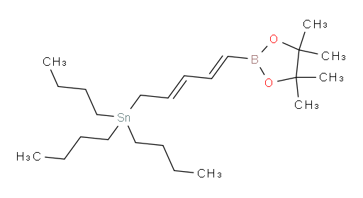 三丁基((2E,4E)-5-(4,4,5,5-四甲基-1,3,2-二氧杂环己硼烷-2-基)戊-2,4-二烯-1-基)锡烷
