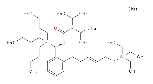 (S,E)-(tributylstannyl)(2-(5-((triethylsilyl)oxy)pent-3-en-1-yl)phenyl)methyl diisopropylcarbamate