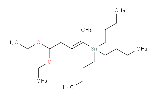 (E)-三丁基(5,5-二乙氧基戊-2-烯-2-基)锡烷