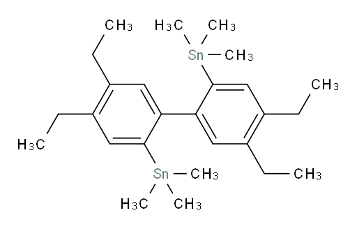(4,4',5,5'-四乙基-[1,1'-联苯]-2,2'-二基)双(三甲基锡烷)