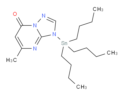 5-甲基-3-(三丁基锡基)-[1,2,4]三氮唑并[1,5-a]嘧啶-7(3H)-酮