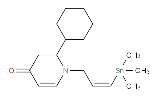 (Z)-2-环己基-1-(3-(三甲基锡基)烯丙基)-2,3-二氢吡啶-4(1H)-酮