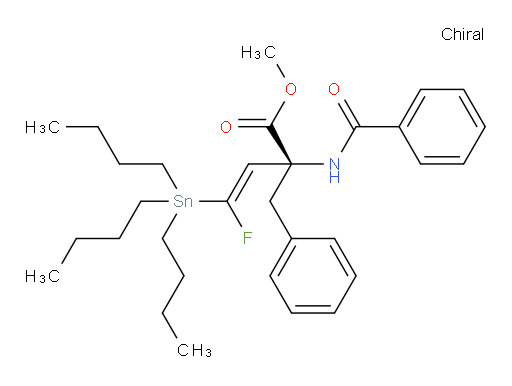 (R,E)-甲基 2-苯甲酰胺基-2-苄基-4-氟-4-(三丁基锡基)丁-3-烯酸酯
