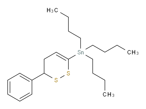 三丁基(6-苯基-5,6-二氢-1,2-二噻吨-3-基)锡烷