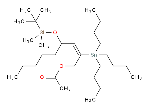 (E)-4-((叔丁基二甲基sil氧基))-2-(三丁基锡基)壬-2-烯-1-基 乙酸酯