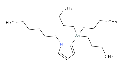 1-己基-2-(三丁基锡基)-1H-吡咯