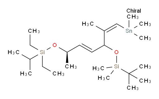 (8R,E)-10,10-二乙基-2,2,3,3,8,11-六甲基-5-((Z)-1-(三甲基锡基)丙-1-烯-2-基)-4,9-二氧杂-3,10-二硅杂十二-6-烯
