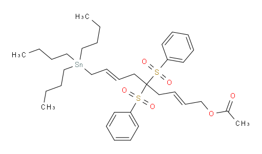 (2E,7E)-5,5-双(苯基磺酰基)-9-(三丁基锡基)壬-2,7-二烯-1-基 乙酸酯