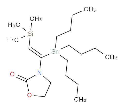 (Z)-3-(1-(三丁基锡基)-2-(三甲基硅基)乙烯基)噁唑烷-2-酮