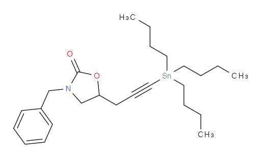 3-苄基-5-(3-(三丁基锡基)丙-2-炔-1-基)噁唑烷-2-酮