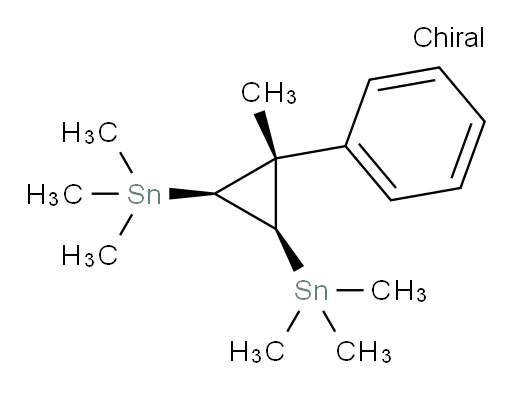 ((1R,2S,3s)-3-methyl-3-phenylcyclopropane-1,2-diyl)bis(trimethylstannane)