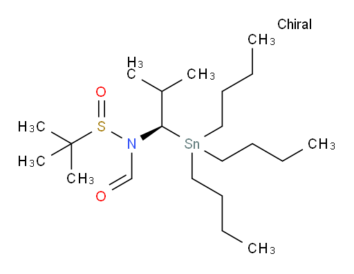 N-((S)-叔丁基亚砜)-N-((R)-2-甲基-1-(三丁基锡基)丙基)甲酰胺