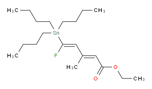 (2E,4E)-乙基 5-氟-3-甲基-5-(三丁基锡基)戊-2,4-二烯酸酯