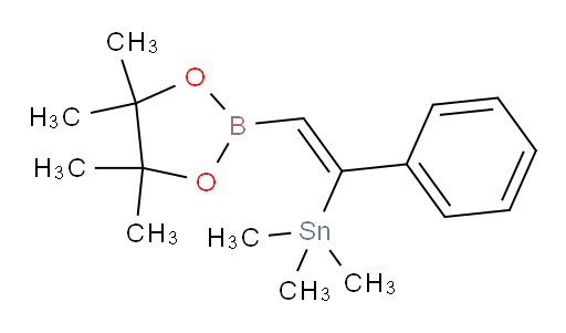 (Z)-三甲基(1-苯基-2-(4,4,5,5-四甲基-1,3,2-二氧杂环己硼烷-2-基)乙烯基)锡烷